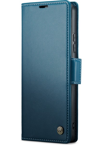 Anti-Düşen Telefon Kılıfı Xiaomi Redmi 13 5g/4g Durumda Rfıd Engelleme Parlak Stand Telefon Kapağı-Mavi (Yurt Dışından) fırsatları