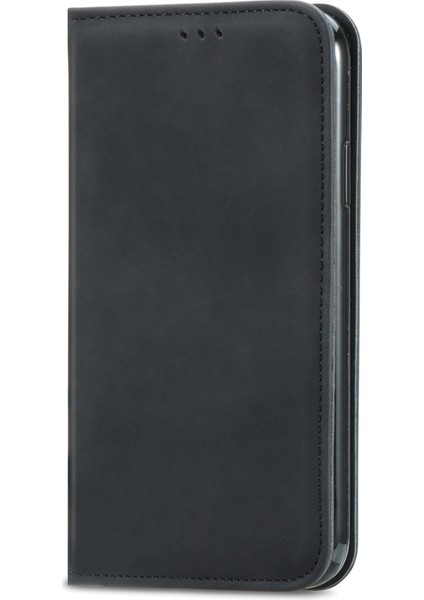 Anti-Düşme Telefon Kılıfı Için Xiaomi Poco F6 Pro 5g Kılıf Kart Yuvaları ile Cilt-Dokunmatik Deri Kapak-Siyah (Yurt Dışından)