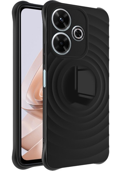 Anti-Düşme Telefon Kılıfı Xiaomi Redmi 13 5g/4g Tpu Kılıf Mat Telefon Kapağı-Mat Siyah (Yurt Dışından)