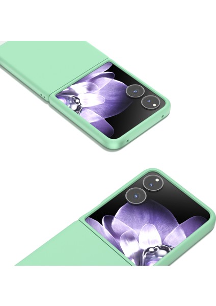 Anti-Düşen Telefon Kılıfı Için Xiaomi Mix Flip 5g Durumda Sert Pc Koruyucu Telefon Kapak Cilt Dokunmatik Duygu-Açık Yeşil (Yurt Dışından) fiyatları