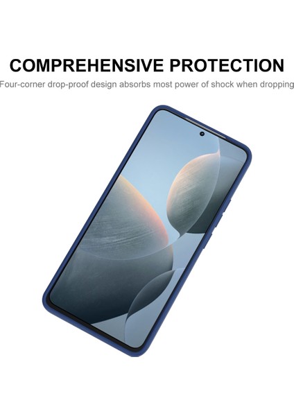 Xiaomi Poco F6 Pro 5g Durumda Anti-Düşen Telefon Kılıfı Sıvı Silikon Düz Kenar Telefon Kapağı-Siyah (Yurt Dışından) fiyatları