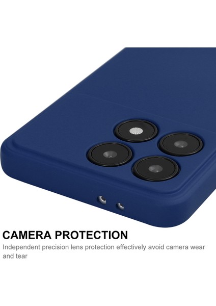Xiaomi Poco F6 Pro 5g Durumda Anti-Düşen Telefon Kılıfı Sıvı Silikon Düz Kenar Telefon Kapağı-Siyah (Yurt Dışından) fırsatları