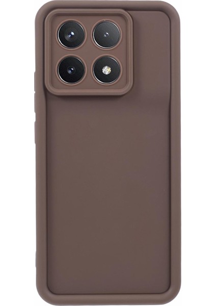 Anti-Düşen Telefon Kılıfı Için Xiaomi Poco X6 Pro 5g Kılıf Esnek Tpu Koruyucu Cep Telefonu Kapağı-Kahverengi (Yurt Dışından)