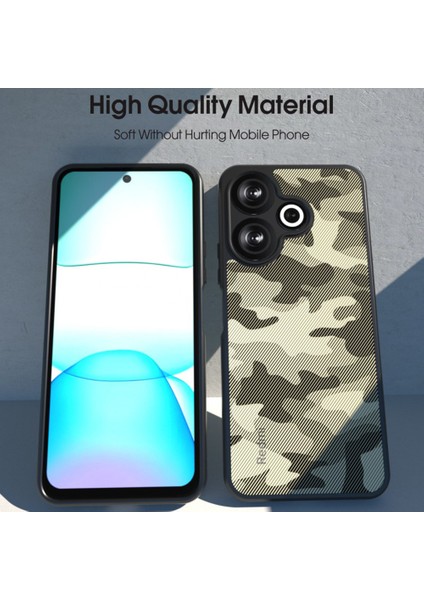 Anti-Düşen Telefon Kılıfı Xiaomi Redmi 13 5g/4g Durumda Hibrit 2 In 1 Yumuşak Tpu Sert Pc Telefon Kapağı-Mat Siyah (Yurt Dışından) indirimleri