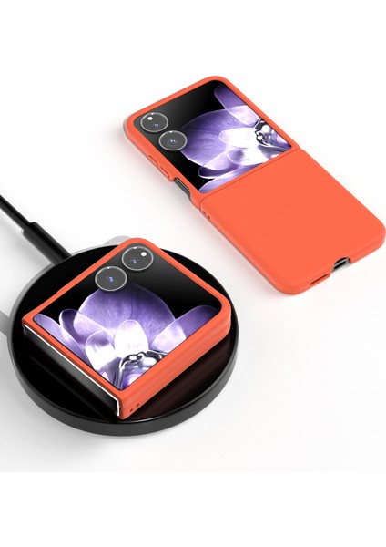 Anti-Düşen Telefon Kılıfı Için Xiaomi Mix Flip 5g Kılıf Sert Pc Koruyucu Telefon Kapak Cilt Dokunmatik Duygu-Turuncu (Yurt Dışından) fırsatları