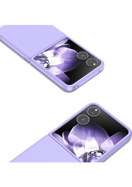 Anti-Düşen Telefon Kılıfı Için Xiaomi Mix Flip 5g Kılıf Sert Pc Koruyucu Telefon Kapak Cilt Dokunmatik Duygu-Mor (Yurt Dışından) fiyatları