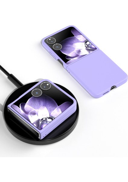 Anti-Düşen Telefon Kılıfı Için Xiaomi Mix Flip 5g Kılıf Sert Pc Koruyucu Telefon Kapak Cilt Dokunmatik Duygu-Mor (Yurt Dışından) fırsatları