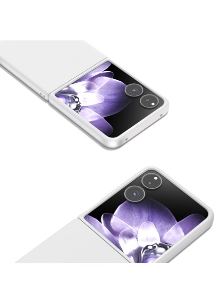 Anti-Düşen Telefon Kılıfı Için Xiaomi Mix Flip 5g Kılıf Sert Pc Koruyucu Telefon Kapak Cilt Dokunmatik Duygu-Beyaz (Yurt Dışından) fiyatları