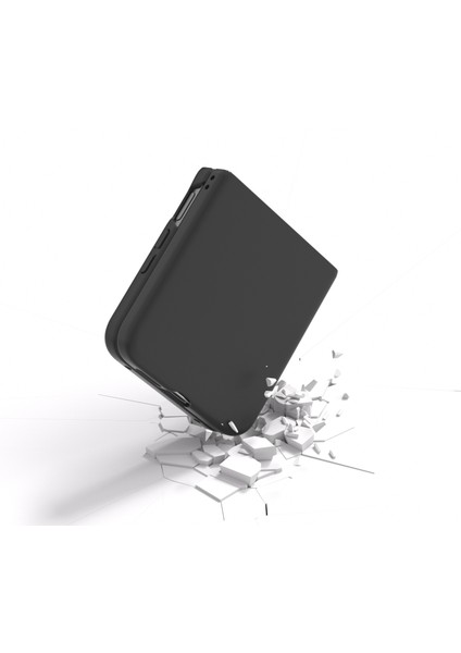 Anti-Düşen Telefon Kılıfı Için Xiaomi Mix Flip 5g Kılıf Sert Pc Koruyucu Telefon Kapak Cilt Dokunmatik Duygu-Siyah (Yurt Dışından)