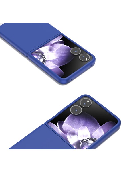 Anti-Düşen Telefon Kılıfı Için Xiaomi Mix Flip 5g Durumda Sert Pc Koruyucu Telefon Kapak Cilt Dokunmatik Duygu-Koyu Mavi (Yurt Dışından) fiyatları