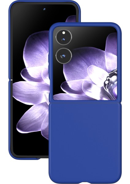 Anti-Düşen Telefon Kılıfı Için Xiaomi Mix Flip 5g Durumda Sert Pc Koruyucu Telefon Kapak Cilt Dokunmatik Duygu-Koyu Mavi (Yurt Dışından) indirimleri