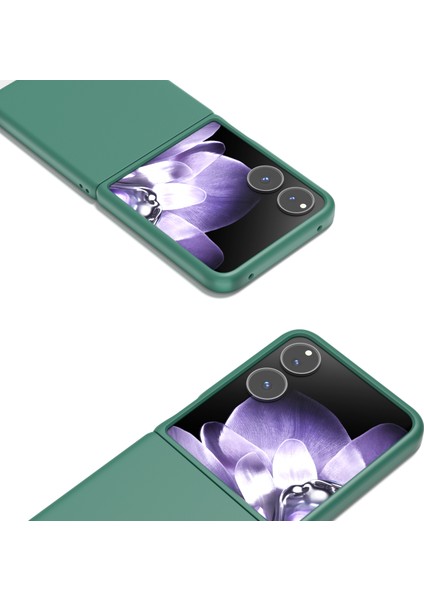 Anti-Düşen Telefon Kılıfı Için Xiaomi Mix Flip 5g Durumda Sert Pc Koruyucu Telefon Kapak Cilt Dokunmatik Duygu-Koyu Yeşil (Yurt Dışından) fiyatları