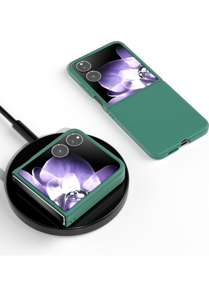 Anti-Düşen Telefon Kılıfı Için Xiaomi Mix Flip 5g Durumda Sert Pc Koruyucu Telefon Kapak Cilt Dokunmatik Duygu-Koyu Yeşil (Yurt Dışından) fırsatları