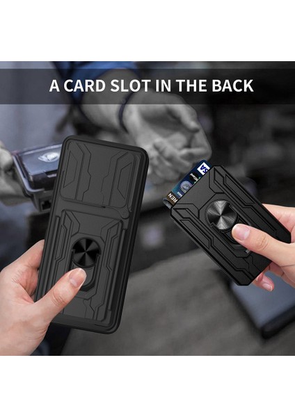 Anti-Düşen Telefon Kılıfı Xiaomi Redmi 13 4g/5g Kılıf Pc + Tpu Kickstand Telefon Arka Kapak Kamera Kaydırıcı Ile-Gül Altın (Yurt Dışından) fırsatları