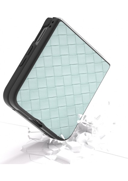 Anti-Düşen Telefon Kılıfı Için Xiaomi Mix Flip 5g Kılıf Dokuma Doku Pu Deri Kaplamalı Pc Cep Telefonu Kapağı-Açık Yeşil (Yurt Dışından) fırsatları