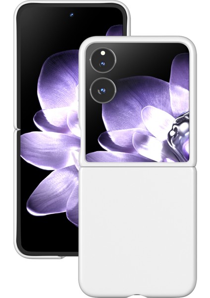 Anti-Düşen Telefon Kılıfı Için Xiaomi Mix Flip 5g Kılıf Sert Pc Koruyucu Telefon Kapak Cilt Dokunmatik Duygu-Beyaz (Yurt Dışından) indirimleri