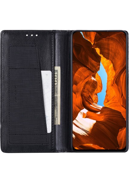 Anti-Düşen Telefon Kılıfı Xiaomi Poco F6 Pro 5g Kılıf Cüzdan Deri Telefon Kapağı Rfıd Engelleme-Siyah (Yurt Dışından) fiyatları