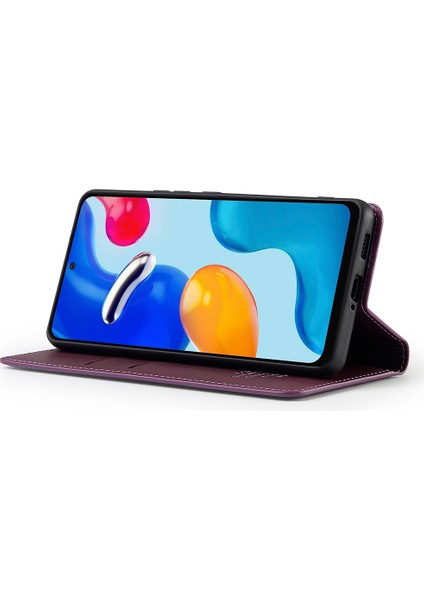 Anti-Düşen Telefon Kılıfı Için Xiaomi Redmi Not 12 Pro 4g Kılıf Pu Deri Cüzdan Halkalı Telefon Kılıfı Kapak-Mor (Yurt Dışından) modelleri