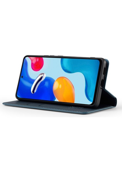 Anti-Düşen Telefon Kılıfı Için Xiaomi Redmi Not 12 Pro 4g Kılıf Pu Deri Cüzdan Halkalı Telefon Kılıfı Kapak-Mavi (Yurt Dışından) modelleri