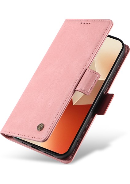 Anti-Düşen Telefon Kılıfı Için Xiaomi Poco X6 5g Kılıf Pu Deri Cüzdan Telefon Kapak Cilt Dokunmatik Duygu-Pembe (Yurt Dışından) indirimleri
