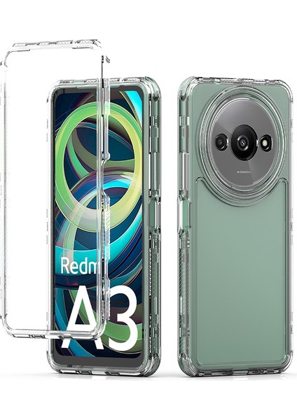Xiaomi Poco C61 4g Kılıf Anti-Düşme Telefon Kılıfı Çizilmez Akrilik + Tpu Şeffaf Telefon Kapağı (Yurt Dışından)
