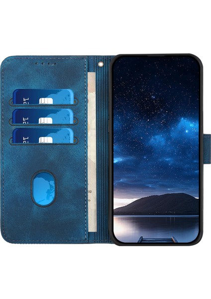 Anti-Düşen Telefon Kılıfı Için Xiaomi Poco X6 5g Kılıf Künye Deri Cüzdan Telefon Kapağı-Safir (Yurt Dışından) fiyatları