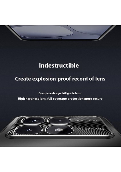 Anti-Düşen Telefon Kılıfı Için Xiaomi Poco F6 Pro 5g Kılıf CD Damarları Pc + Tpu Telefon Kapağı-Erik (Yurt Dışından) fiyatları