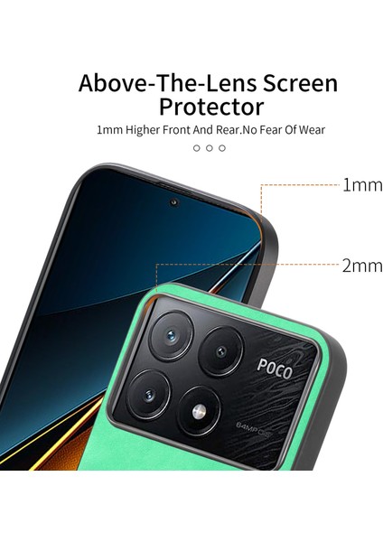 Anti-Düşen Telefon Kılıfı Için Xiaomi Poco X6 Pro 5g Deri Arka Kılıf Magsafe Cilt-Dokunmatik Telefon Kapak-Mavi ile Uyumlu (Yurt Dışından) fiyatları