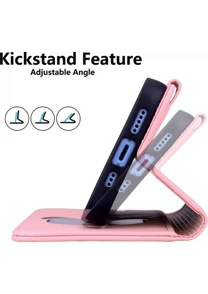 Anti-Düşen Telefon Kılıfı Xiaomi Poco F6 5g Kılıf Cüzdan Kedi Desen Baskılı Deri Telefon Kapağı-Pembe (Yurt Dışından) fırsatları