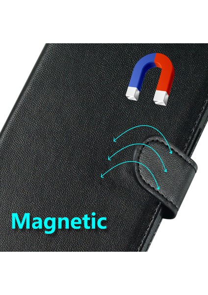Anti-Düşen Telefon Kılıfı Xiaomi Poco X6 5g Kılıf Pu Deri Flip Telefon Kapak Cüzdan Kart Yuvası Tutucu-Siyah (Yurt Dışından) modelleri