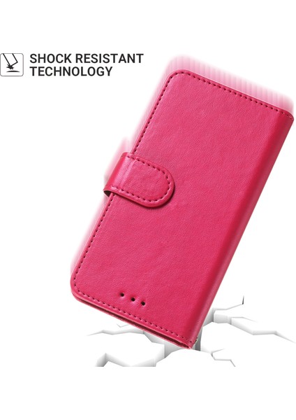 Anti-Düşen Telefon Kılıfı Için Xiaomi Poco X6 5g Kılıf Pu Deri Flip Telefon Kapak Cüzdan Kart Yuvası Tutucu-Gül (Yurt Dışından) fiyatları