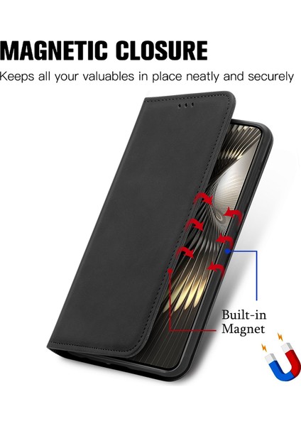 Anti-Düşen Telefon Kılıfı Için Xiaomi Poco F6 5g Kılıf Deri Cilt-Dokunmatik Telefon Kapak Cüzdan-Siyah (Yurt Dışından) fırsatları