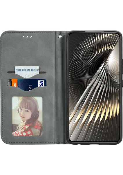 Anti-Düşme Telefon Kılıfı Için Xiaomi Poco F6 5g Kılıf Deri Cilt-Dokunmatik Telefon Kapak Cüzdan-Gri (Yurt Dışından) fiyatları