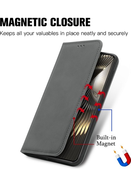 Anti-Düşme Telefon Kılıfı Için Xiaomi Poco F6 5g Kılıf Deri Cilt-Dokunmatik Telefon Kapak Cüzdan-Gri (Yurt Dışından) fırsatları