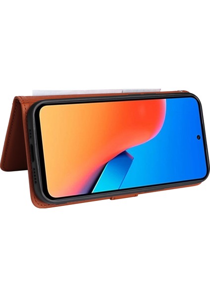 Xiaomi Redmi 12 4g Kılıf Darbeye Dalı Deri Telefon Kapağı-Kahverengi Için Anti-Düşen Telefon Kılıfı (Yurt Dışından) fırsatları
