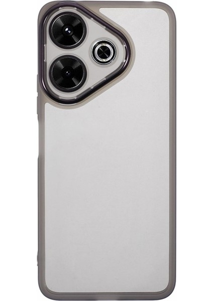 Anti-Düşme Telefon Kılıfı Xiaomi Redmi 13 5g/4g Tpu Kılıf Temperli Cam-Şeffaf Siyah ile Elektroliz Çerçeve (Yurt Dışından) modelleri