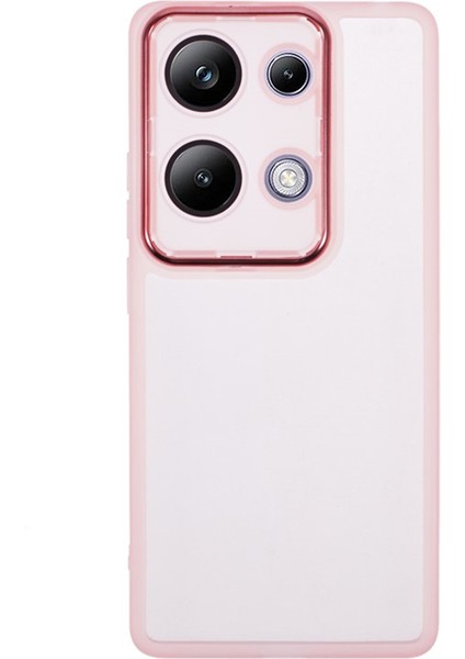 Anti-Düşen Telefon Kılıfı Için Xiaomi Poco M6 Pro 4g Tpu Kılıf Temperli Cam-Şeffaf Pembe ile Elektroliz Çerçeve (Yurt Dışından) fiyatları