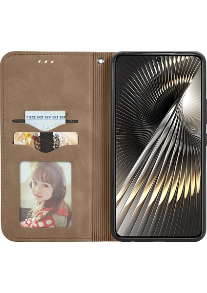 Anti-Düşme Telefon Kılıfı Için Xiaomi Poco F6 5g Kılıf Deri Cilt-Dokunmatik Telefon Kapak Cüzdan-Kahverengi (Yurt Dışından) fiyatları