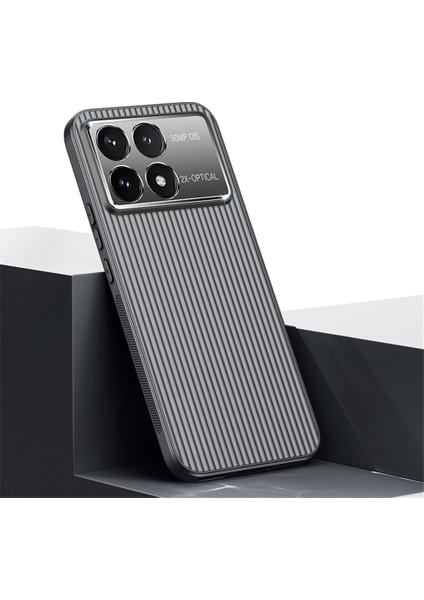 Xiaomi Poco F6 Pro 5g Kılıf Pc+Tpu Telefon Kapağı Oluklu Desen-Siyah Için Anti-Düşme Telefon Kılıfı (Yurt Dışından) fiyatları