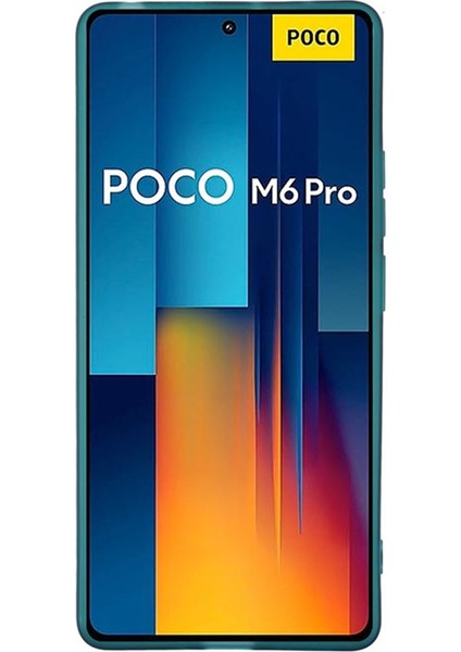 Anti-Düşme Telefon Kılıfı Xiaomi Poco M6 Pro 4g Tpu Kılıf Temperli Cam-Şeffaf Yeşil ile Elektroliz Çerçeve (Yurt Dışından) fırsatları