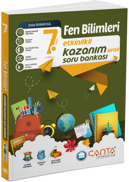 Çanta Yayınları 7. Sınıf Fen Bilimleri Etkinlikli Kazanım Soru Bankası