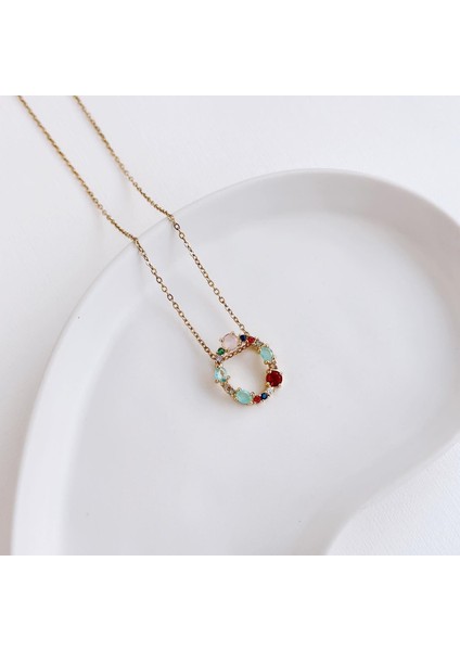 Vesce Atelier Fiore Çelik Kolye