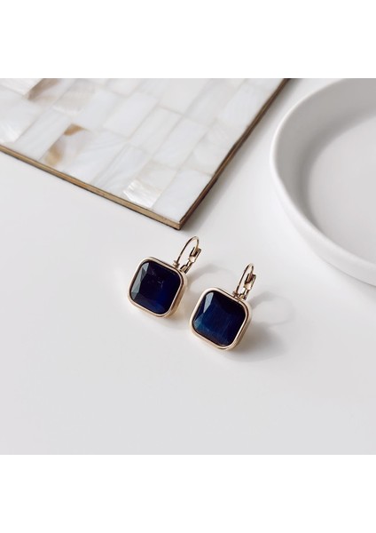 Blu Navy Çelik Küpe