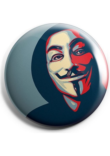 V For Vandetta Iğneli Çanta Rozeti