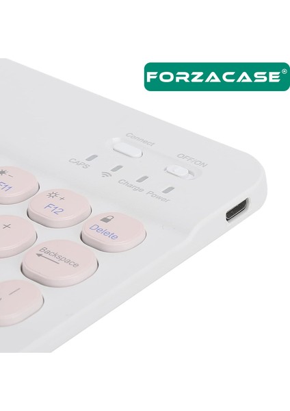 Tablet ve Telefonlar Için Şarjlı Yuvarlak Tuşlu Bluetooth Kablosuz Klavye - FC756 fiyatları