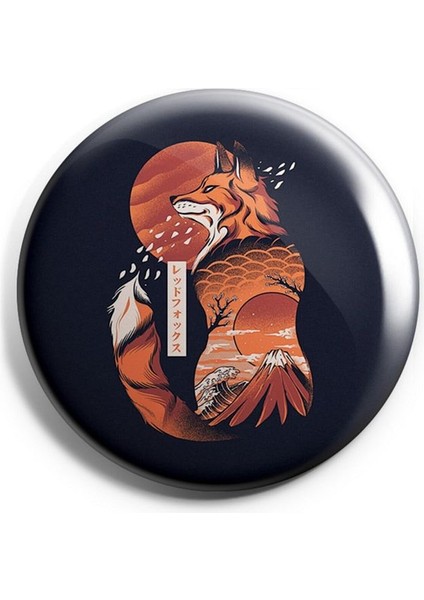 Major Selection Doğa ve Kurt Iğneli Çanta Rozeti