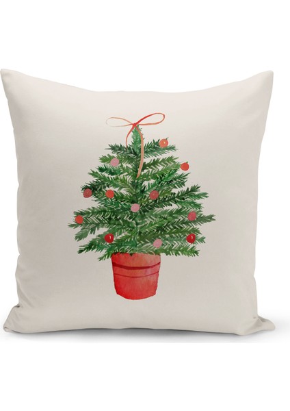 Yılbaşı Serisi Çift Tarafı Dijital Baskılı 4'lü Kırlent Kılıfı Seti (Christmas Noel Cushion Cover) fırsatları