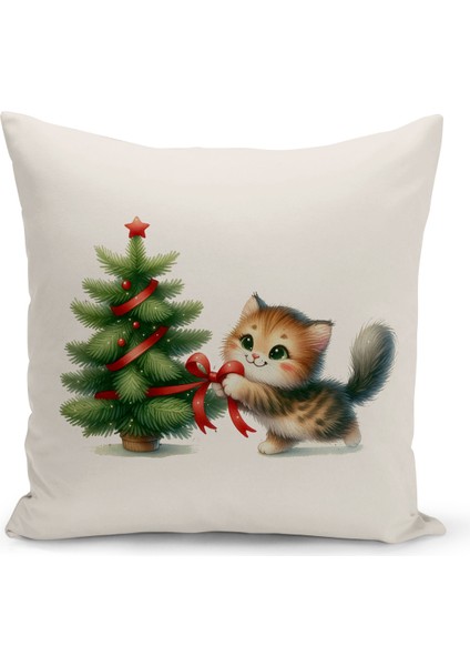 Yılbaşı Serisi Çift Tarafı Dijital Baskılı 4'lü Kırlent Kılıfı Seti (Christmas Noel Cushion Cover) modelleri