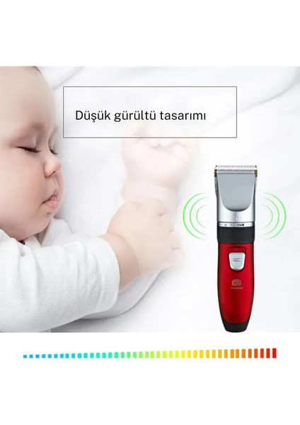 Sesiz Kullanım Özelliğine Sahip Güçlü Motorlu Kablolu Kedi Köpek Tıraş Makinesi Pet Serisi WA- 0001 indirimleri