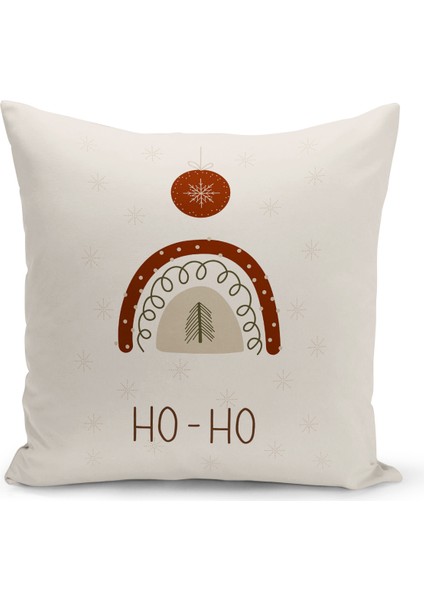 Yılbaşı Serisi Çift Tarafı Dijital Baskılı 4'lü Kırlent Kılıfı Seti (Christmas Noel Cushion Cover)